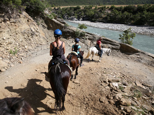 randonnée à cheval albanie sud la vjosa fleuve sauvage