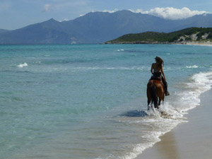 randonnée à cheval france corse mare e monti