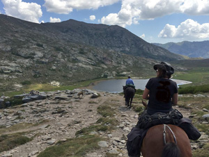 randonnée à cheval france corse les lacs de corse