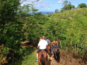 randonnée à cheval Saint-Domingue Samana photo 2