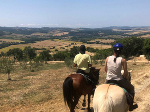 randonnée à cheval Italie Toscane photo 1