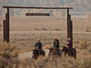 randonnée à cheval etats-unis wyoming  goosewing ranch