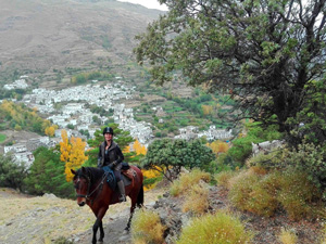randonnée à cheval espagne andalousie les villages blancs