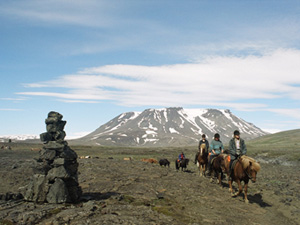 randonnée à cheval islande sud le volcan hekla
