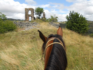 randonnée à cheval france occitanie le tour de la margeride