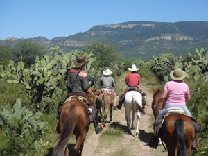 randonnée à cheval mexique guanajuato la sierra central