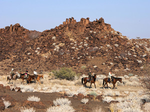 randonnée à cheval Namibie Damaraland photo 4
